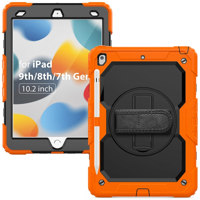Funda protectora de silicona a prueba de golpes + PC con soporte y correa para el hombro y ranura para bolígrafo