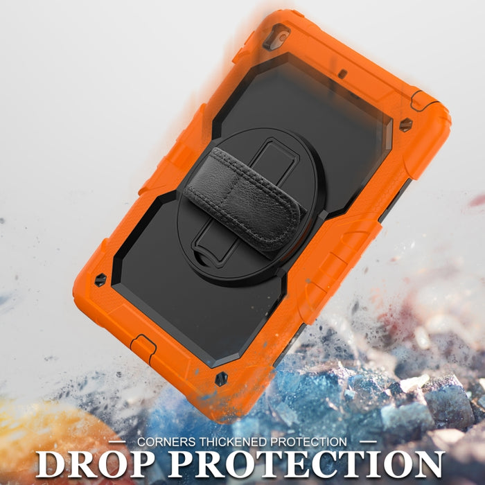 Funda protectora de silicona a prueba de golpes + PC con soporte y correa para el hombro y ranura para bolígrafo