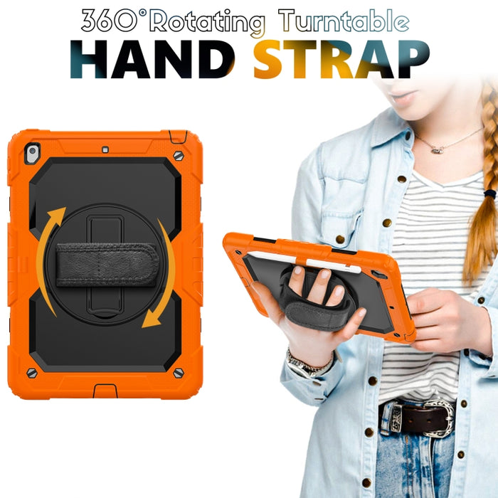 Funda protectora de silicona a prueba de golpes + PC con soporte y correa para el hombro y ranura para bolígrafo