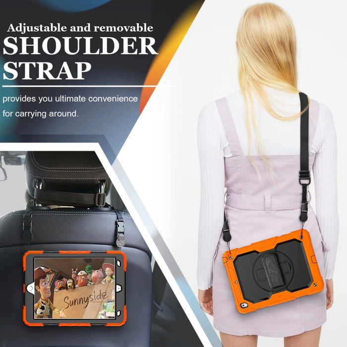 Funda protectora de silicona a prueba de golpes + PC con soporte y correa para el hombro y ranura para bolígrafo