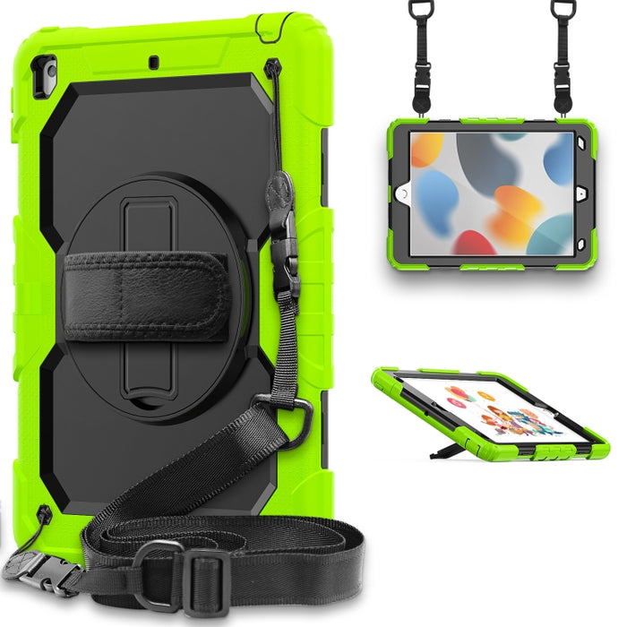 Funda protectora de silicona a prueba de golpes + PC con soporte y correa para el hombro y ranura para bolígrafo