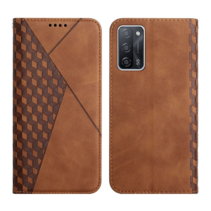 Patrón de diamante Empalme Piel Sensación Magnética Funda de cuero con tapa horizontal con ranuras para tarjetas y soporte y billetera, For OPPO A16s / A16 / A54s / A53s 5G / A55 5G, For OPPO Realme V13 5G / Realme 8 5G, For Xiaomi Redmi 10            ...