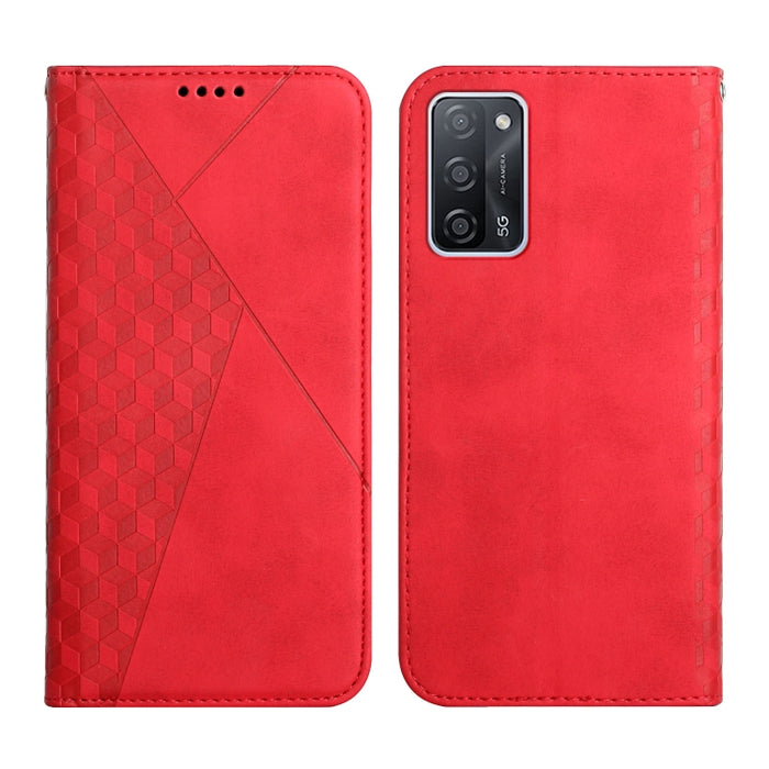 Patrón de diamante Empalme Piel Sensación Magnética Funda de cuero con tapa horizontal con ranuras para tarjetas y soporte y billetera, For OPPO A16s / A16 / A54s / A53s 5G / A55 5G, For OPPO Realme V13 5G / Realme 8 5G, For Xiaomi Redmi 10            ...