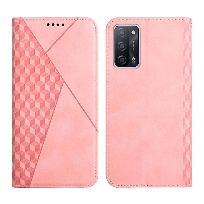 Patrón de diamante Empalme Piel Sensación Magnética Funda de cuero con tapa horizontal con ranuras para tarjetas y soporte y billetera, For OPPO A16s / A16 / A54s / A53s 5G / A55 5G, For OPPO Realme V13 5G / Realme 8 5G, For Xiaomi Redmi 10            ...