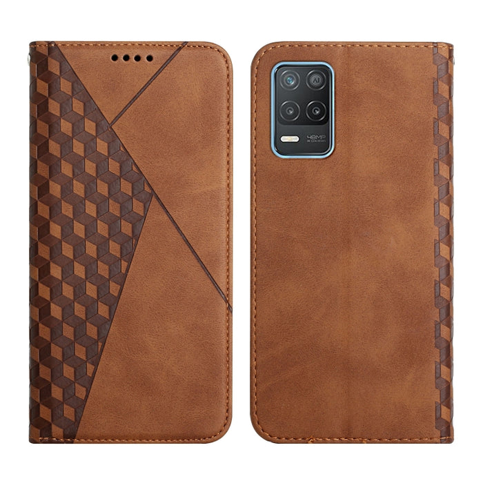 Patrón de diamante Empalme Piel Sensación Magnética Funda de cuero con tapa horizontal con ranuras para tarjetas y soporte y billetera, For OPPO A16s / A16 / A54s / A53s 5G / A55 5G, For OPPO Realme V13 5G / Realme 8 5G, For Xiaomi Redmi 10            ...