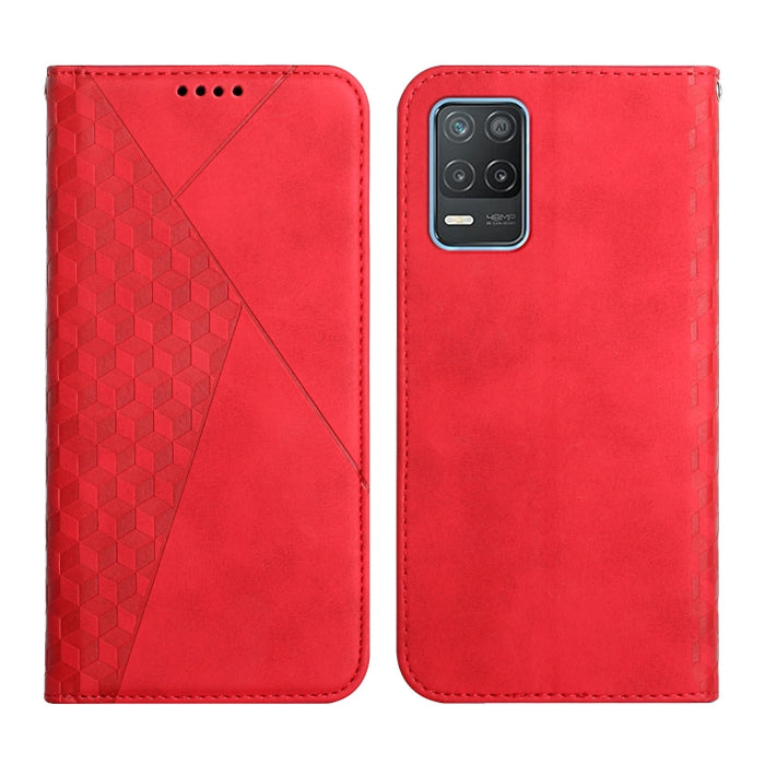 Patrón de diamante Empalme Piel Sensación Magnética Funda de cuero con tapa horizontal con ranuras para tarjetas y soporte y billetera, For OPPO A16s / A16 / A54s / A53s 5G / A55 5G, For OPPO Realme V13 5G / Realme 8 5G, For Xiaomi Redmi 10            ...