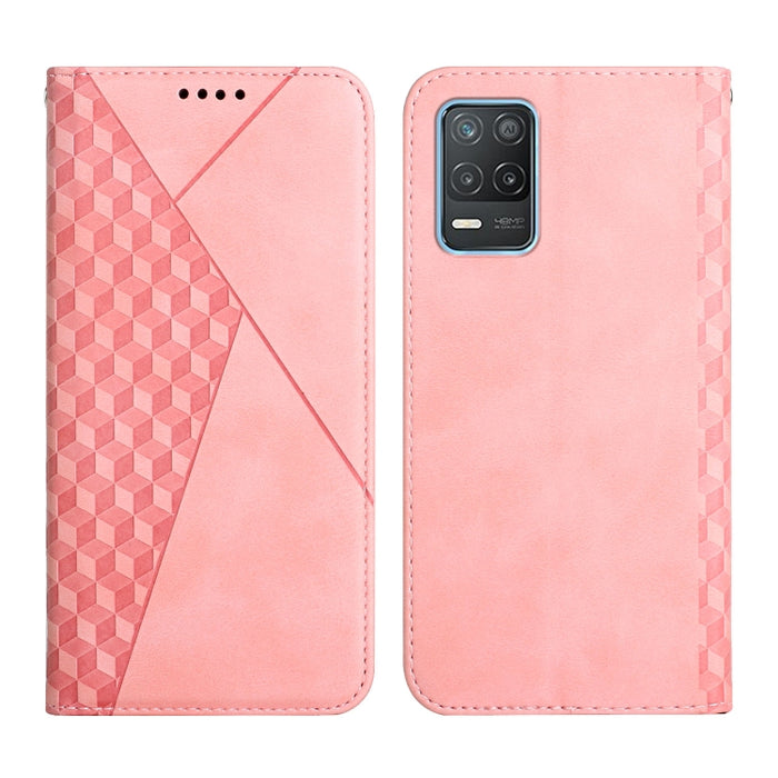 Patrón de diamante Empalme Piel Sensación Magnética Funda de cuero con tapa horizontal con ranuras para tarjetas y soporte y billetera, For OPPO A16s / A16 / A54s / A53s 5G / A55 5G, For OPPO Realme V13 5G / Realme 8 5G, For Xiaomi Redmi 10            ...