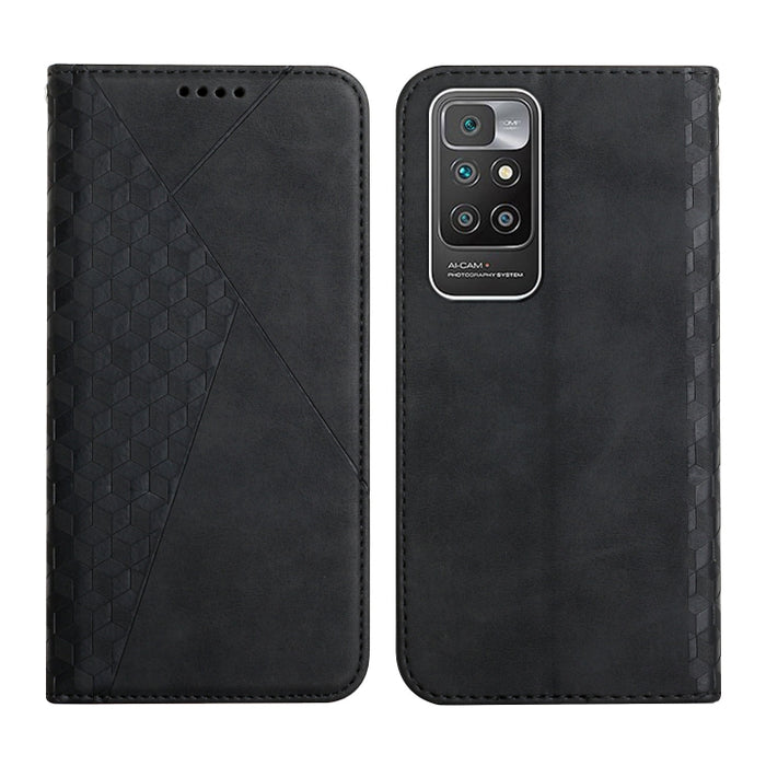 Patrón de diamante Empalme Piel Sensación Magnética Funda de cuero con tapa horizontal con ranuras para tarjetas y soporte y billetera, For OPPO A16s / A16 / A54s / A53s 5G / A55 5G, For OPPO Realme V13 5G / Realme 8 5G, For Xiaomi Redmi 10            ...