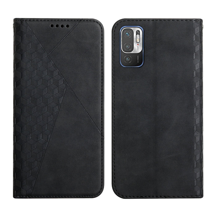 Patrón de diamante Empalme Piel Sensación Magnética Funda de cuero con tapa horizontal con ranuras para tarjetas y soporte y billetera, For OPPO A16s / A16 / A54s / A53s 5G / A55 5G, For OPPO Realme V13 5G / Realme 8 5G, For Xiaomi Redmi 10            ...