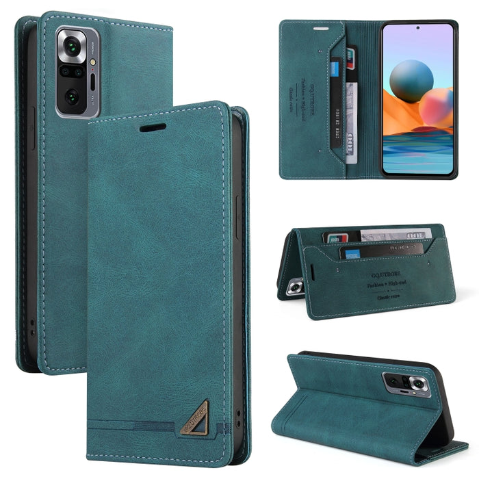 Estuche de cuero con tapa horizontal con cepillo antirrobo Skin Feel con soporte, ranuras para tarjetas y billetera, For Xiaomi Redmi Note 10, For Xiaomi Redmi Note 10 Pro, For Xiaomi Redmi 9, For Xiaomi Redmi 9A, For Xiaomi Redmi 9C, For Xiaomi Redmi ...