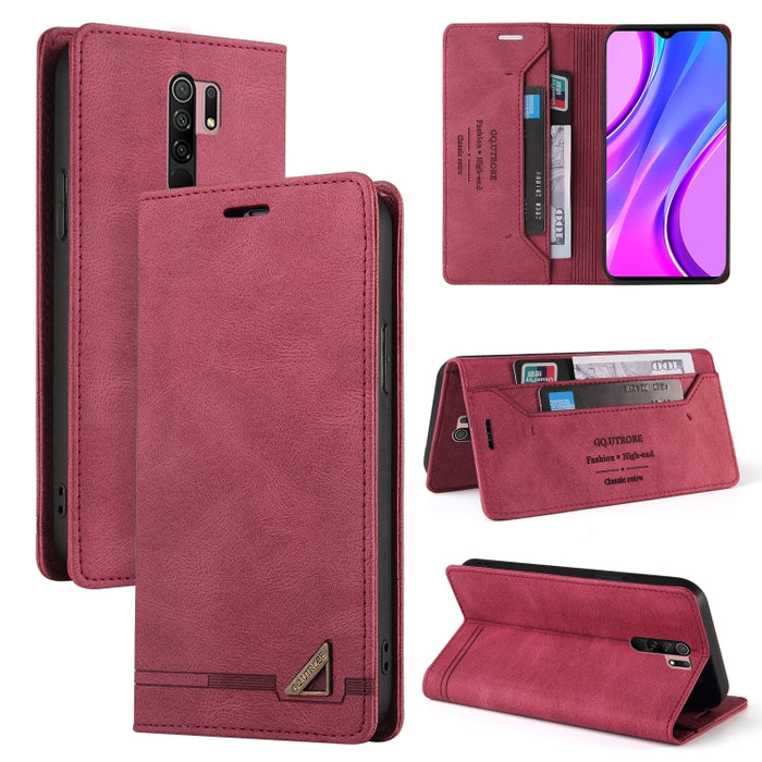 Estuche de cuero con tapa horizontal con cepillo antirrobo Skin Feel con soporte, ranuras para tarjetas y billetera, For Xiaomi Redmi Note 10, For Xiaomi Redmi Note 10 Pro, For Xiaomi Redmi 9, For Xiaomi Redmi 9A, For Xiaomi Redmi 9C, For Xiaomi Redmi ...