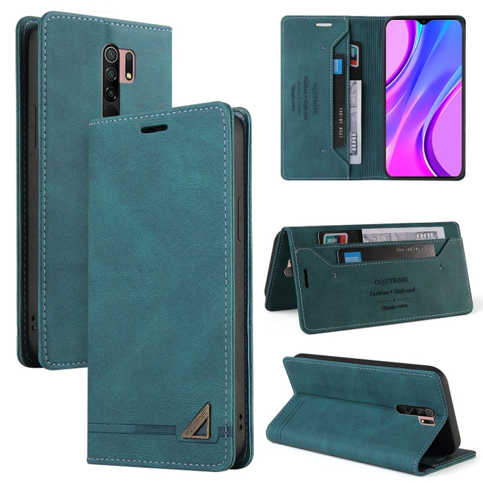 Estuche de cuero con tapa horizontal con cepillo antirrobo Skin Feel con soporte, ranuras para tarjetas y billetera, For Xiaomi Redmi Note 10, For Xiaomi Redmi Note 10 Pro, For Xiaomi Redmi 9, For Xiaomi Redmi 9A, For Xiaomi Redmi 9C, For Xiaomi Redmi ...