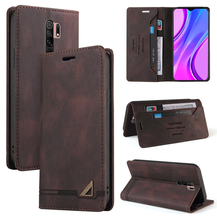 Estuche de cuero con tapa horizontal con cepillo antirrobo Skin Feel con soporte, ranuras para tarjetas y billetera, For Xiaomi Redmi Note 10, For Xiaomi Redmi Note 10 Pro, For Xiaomi Redmi 9, For Xiaomi Redmi 9A, For Xiaomi Redmi 9C, For Xiaomi Redmi ...