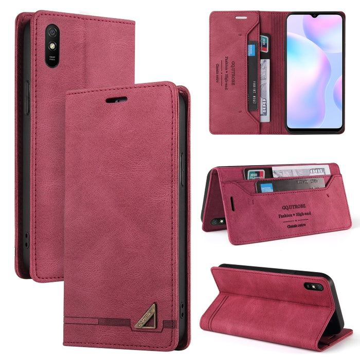 Estuche de cuero con tapa horizontal con cepillo antirrobo Skin Feel con soporte, ranuras para tarjetas y billetera, For Xiaomi Redmi Note 10, For Xiaomi Redmi Note 10 Pro, For Xiaomi Redmi 9, For Xiaomi Redmi 9A, For Xiaomi Redmi 9C, For Xiaomi Redmi ...