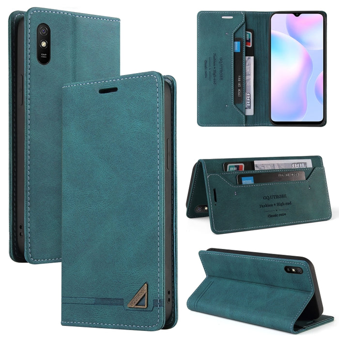 Estuche de cuero con tapa horizontal con cepillo antirrobo Skin Feel con soporte, ranuras para tarjetas y billetera, For Xiaomi Redmi Note 10, For Xiaomi Redmi Note 10 Pro, For Xiaomi Redmi 9, For Xiaomi Redmi 9A, For Xiaomi Redmi 9C, For Xiaomi Redmi ...