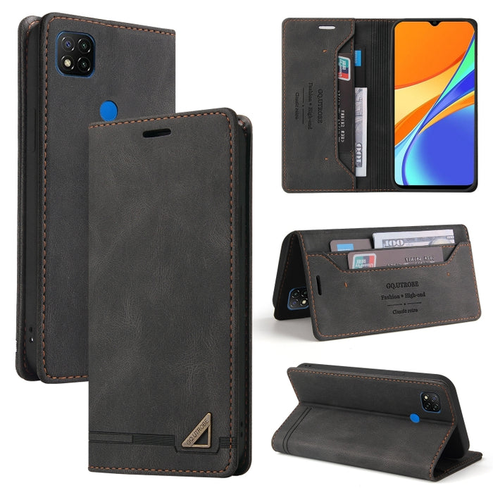 Estuche de cuero con tapa horizontal con cepillo antirrobo Skin Feel con soporte, ranuras para tarjetas y billetera, For Xiaomi Redmi Note 10, For Xiaomi Redmi Note 10 Pro, For Xiaomi Redmi 9, For Xiaomi Redmi 9A, For Xiaomi Redmi 9C, For Xiaomi Redmi ...