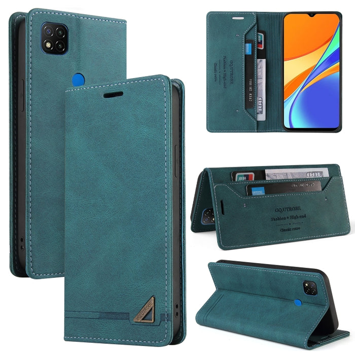 Estuche de cuero con tapa horizontal con cepillo antirrobo Skin Feel con soporte, ranuras para tarjetas y billetera, For Xiaomi Redmi Note 10, For Xiaomi Redmi Note 10 Pro, For Xiaomi Redmi 9, For Xiaomi Redmi 9A, For Xiaomi Redmi 9C, For Xiaomi Redmi ...