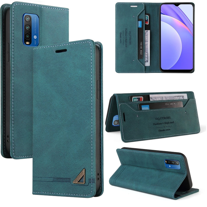 Estuche de cuero con tapa horizontal con cepillo antirrobo Skin Feel con soporte, ranuras para tarjetas y billetera, For Xiaomi Redmi Note 10, For Xiaomi Redmi Note 10 Pro, For Xiaomi Redmi 9, For Xiaomi Redmi 9A, For Xiaomi Redmi 9C, For Xiaomi Redmi ...