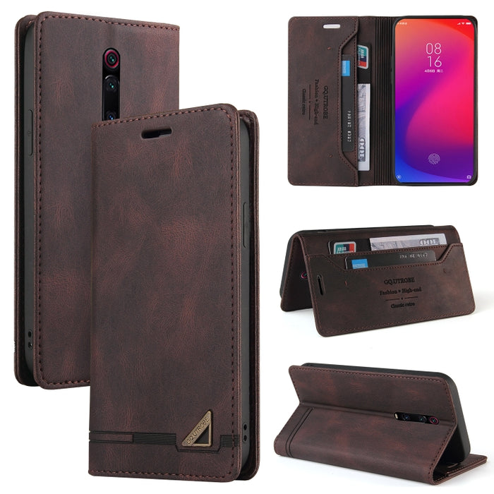 Estuche de cuero con tapa horizontal con cepillo antirrobo Skin Feel con soporte, ranuras para tarjetas y billetera, For Xiaomi Redmi Note 10, For Xiaomi Redmi Note 10 Pro, For Xiaomi Redmi 9, For Xiaomi Redmi 9A, For Xiaomi Redmi 9C, For Xiaomi Redmi ...