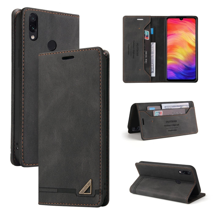 Estuche de cuero con tapa horizontal con cepillo antirrobo Skin Feel con soporte, ranuras para tarjetas y billetera, For Xiaomi Redmi Note 10, For Xiaomi Redmi Note 10 Pro, For Xiaomi Redmi 9, For Xiaomi Redmi 9A, For Xiaomi Redmi 9C, For Xiaomi Redmi ...