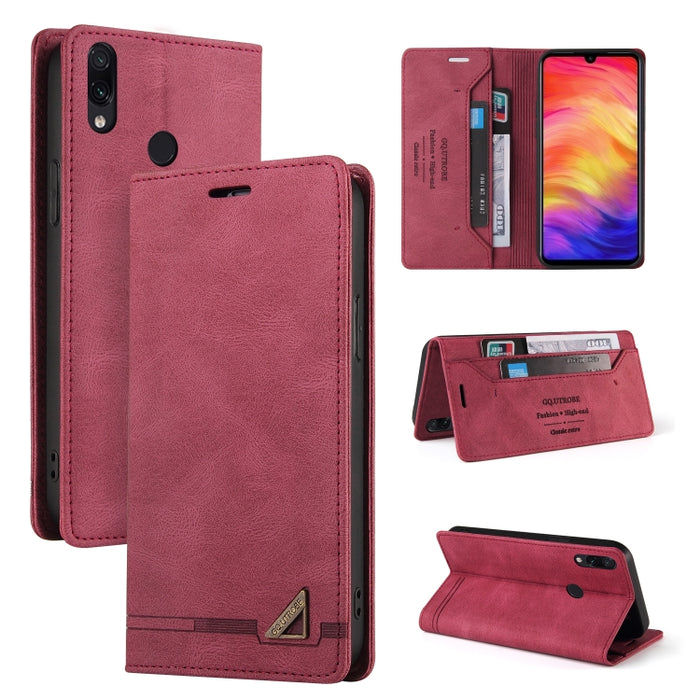 Estuche de cuero con tapa horizontal con cepillo antirrobo Skin Feel con soporte, ranuras para tarjetas y billetera, For Xiaomi Redmi Note 10, For Xiaomi Redmi Note 10 Pro, For Xiaomi Redmi 9, For Xiaomi Redmi 9A, For Xiaomi Redmi 9C, For Xiaomi Redmi ...