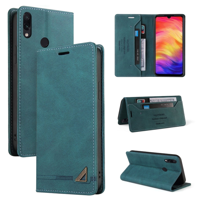 Estuche de cuero con tapa horizontal con cepillo antirrobo Skin Feel con soporte, ranuras para tarjetas y billetera, For Xiaomi Redmi Note 10, For Xiaomi Redmi Note 10 Pro, For Xiaomi Redmi 9, For Xiaomi Redmi 9A, For Xiaomi Redmi 9C, For Xiaomi Redmi ...