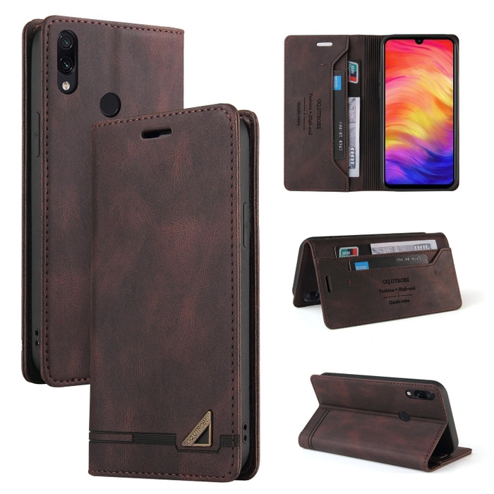 Estuche de cuero con tapa horizontal con cepillo antirrobo Skin Feel con soporte, ranuras para tarjetas y billetera, For Xiaomi Redmi Note 10, For Xiaomi Redmi Note 10 Pro, For Xiaomi Redmi 9, For Xiaomi Redmi 9A, For Xiaomi Redmi 9C, For Xiaomi Redmi ...