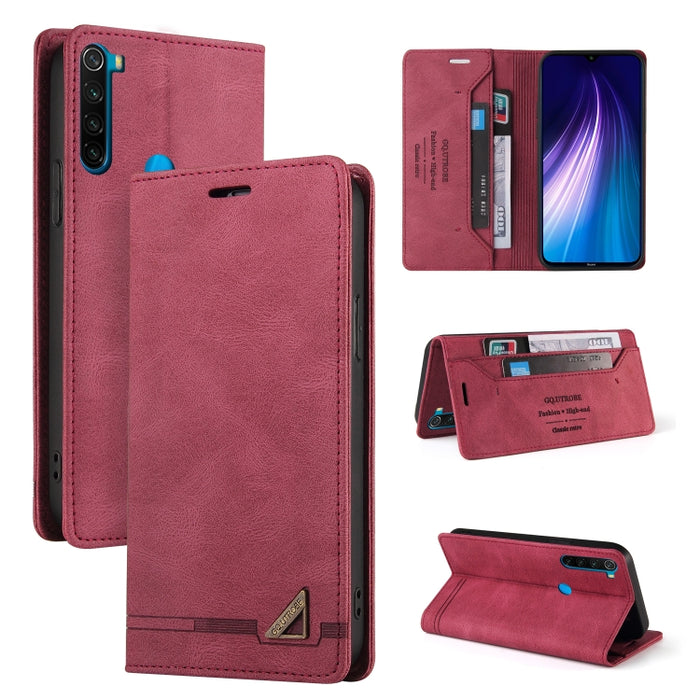 Estuche de cuero con tapa horizontal con cepillo antirrobo Skin Feel con soporte, ranuras para tarjetas y billetera, For Xiaomi Redmi Note 10, For Xiaomi Redmi Note 10 Pro, For Xiaomi Redmi 9, For Xiaomi Redmi 9A, For Xiaomi Redmi 9C, For Xiaomi Redmi ...