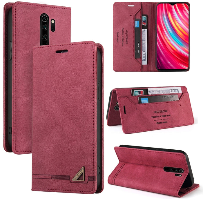 Estuche de cuero con tapa horizontal con cepillo antirrobo Skin Feel con soporte, ranuras para tarjetas y billetera, For Xiaomi Redmi Note 10, For Xiaomi Redmi Note 10 Pro, For Xiaomi Redmi 9, For Xiaomi Redmi 9A, For Xiaomi Redmi 9C, For Xiaomi Redmi ...