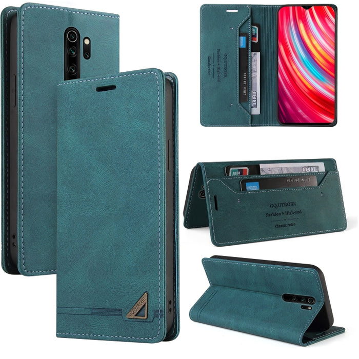 Estuche de cuero con tapa horizontal con cepillo antirrobo Skin Feel con soporte, ranuras para tarjetas y billetera, For Xiaomi Redmi Note 10, For Xiaomi Redmi Note 10 Pro, For Xiaomi Redmi 9, For Xiaomi Redmi 9A, For Xiaomi Redmi 9C, For Xiaomi Redmi ...