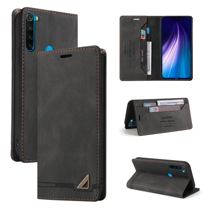 Estuche de cuero con tapa horizontal con cepillo antirrobo Skin Feel con soporte, ranuras para tarjetas y billetera, For Xiaomi Redmi Note 10, For Xiaomi Redmi Note 10 Pro, For Xiaomi Redmi 9, For Xiaomi Redmi 9A, For Xiaomi Redmi 9C, For Xiaomi Redmi ...