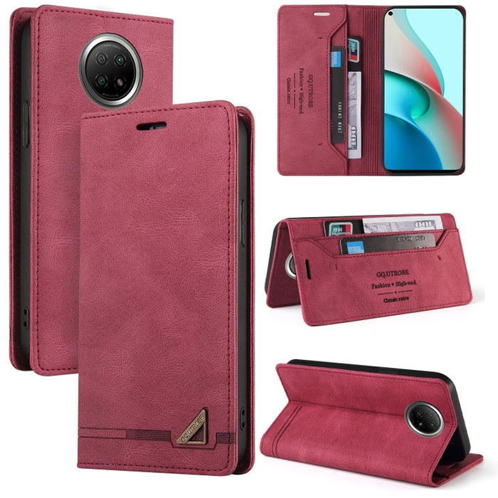 Estuche de cuero con tapa horizontal con cepillo antirrobo Skin Feel con soporte, ranuras para tarjetas y billetera, For Xiaomi Redmi Note 10, For Xiaomi Redmi Note 10 Pro, For Xiaomi Redmi 9, For Xiaomi Redmi 9A, For Xiaomi Redmi 9C, For Xiaomi Redmi ...