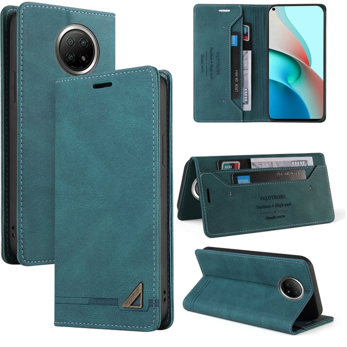 Estuche de cuero con tapa horizontal con cepillo antirrobo Skin Feel con soporte, ranuras para tarjetas y billetera, For Xiaomi Redmi Note 10, For Xiaomi Redmi Note 10 Pro, For Xiaomi Redmi 9, For Xiaomi Redmi 9A, For Xiaomi Redmi 9C, For Xiaomi Redmi ...