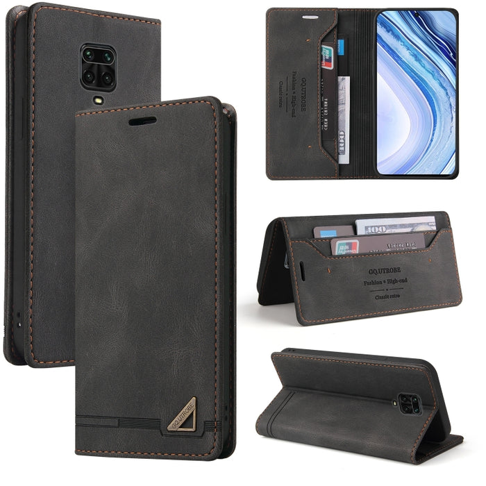 Estuche de cuero con tapa horizontal con cepillo antirrobo Skin Feel con soporte, ranuras para tarjetas y billetera, For Xiaomi Redmi Note 10, For Xiaomi Redmi Note 10 Pro, For Xiaomi Redmi 9, For Xiaomi Redmi 9A, For Xiaomi Redmi 9C, For Xiaomi Redmi ...