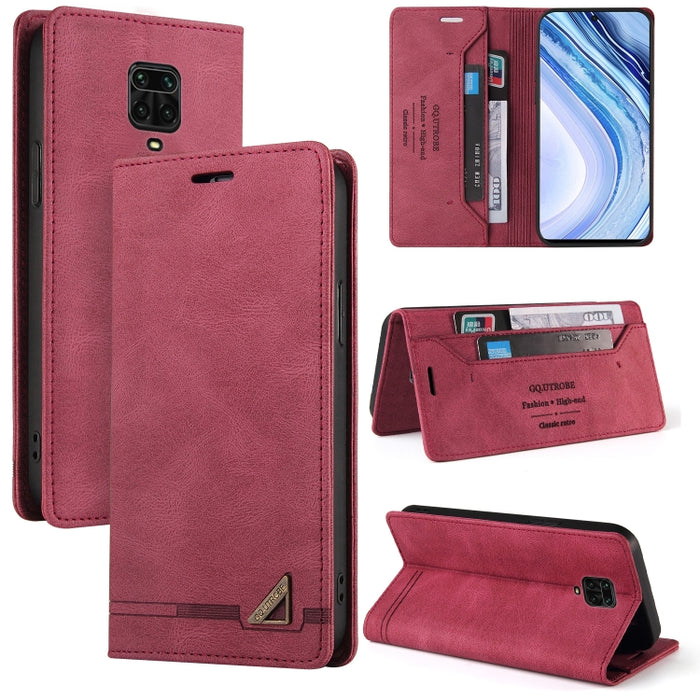 Estuche de cuero con tapa horizontal con cepillo antirrobo Skin Feel con soporte, ranuras para tarjetas y billetera, For Xiaomi Redmi Note 10, For Xiaomi Redmi Note 10 Pro, For Xiaomi Redmi 9, For Xiaomi Redmi 9A, For Xiaomi Redmi 9C, For Xiaomi Redmi ...