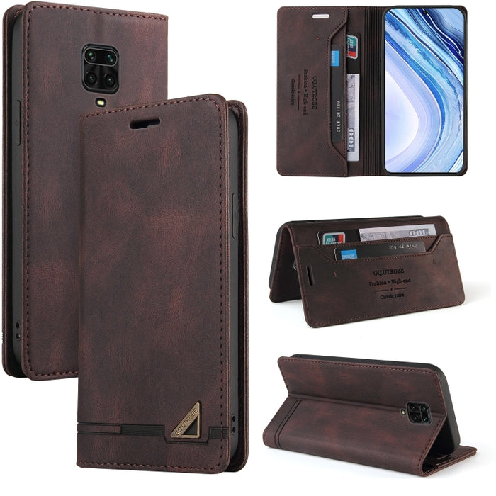 Estuche de cuero con tapa horizontal con cepillo antirrobo Skin Feel con soporte, ranuras para tarjetas y billetera, For Xiaomi Redmi Note 10, For Xiaomi Redmi Note 10 Pro, For Xiaomi Redmi 9, For Xiaomi Redmi 9A, For Xiaomi Redmi 9C, For Xiaomi Redmi ...