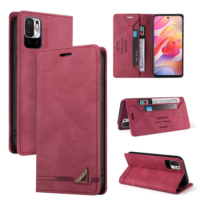 Estuche de cuero con tapa horizontal con cepillo antirrobo Skin Feel con soporte, ranuras para tarjetas y billetera, For Xiaomi Redmi Note 10, For Xiaomi Redmi Note 10 Pro, For Xiaomi Redmi 9, For Xiaomi Redmi 9A, For Xiaomi Redmi 9C, For Xiaomi Redmi ...