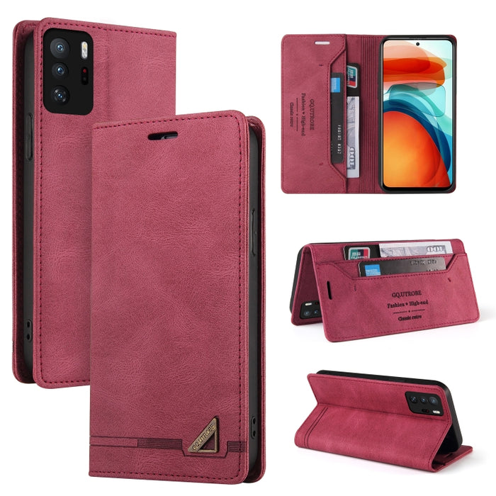 Estuche de cuero con tapa horizontal con cepillo antirrobo Skin Feel con soporte, ranuras para tarjetas y billetera, For Xiaomi Redmi Note 10, For Xiaomi Redmi Note 10 Pro, For Xiaomi Redmi 9, For Xiaomi Redmi 9A, For Xiaomi Redmi 9C, For Xiaomi Redmi ...