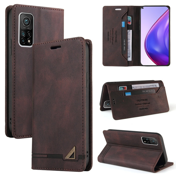 Estuche de cuero con tapa horizontal con cepillo antirrobo Skin Feel con soporte, ranuras para tarjetas y billetera, For Xiaomi Redmi Note 10, For Xiaomi Redmi Note 10 Pro, For Xiaomi Redmi 9, For Xiaomi Redmi 9A, For Xiaomi Redmi 9C, For Xiaomi Redmi ...