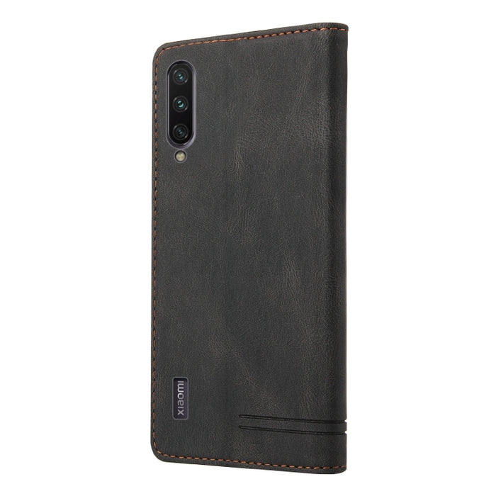 Estuche de cuero con tapa horizontal con cepillo antirrobo Skin Feel con soporte, ranuras para tarjetas y billetera, For Xiaomi Mi A3, For Xiaomi Mi CC9 / Mi 9 Lite, For Xiaomi Mi CC9 Pro, For Xiaomi Poco X3 NFC