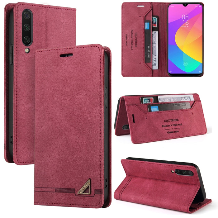 Estuche de cuero con tapa horizontal con cepillo antirrobo Skin Feel con soporte, ranuras para tarjetas y billetera, For Xiaomi Mi A3, For Xiaomi Mi CC9 / Mi 9 Lite, For Xiaomi Mi CC9 Pro, For Xiaomi Poco X3 NFC
