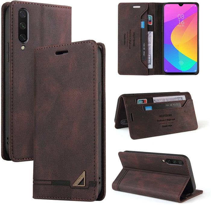 Estuche de cuero con tapa horizontal con cepillo antirrobo Skin Feel con soporte, ranuras para tarjetas y billetera, For Xiaomi Mi A3, For Xiaomi Mi CC9 / Mi 9 Lite, For Xiaomi Mi CC9 Pro, For Xiaomi Poco X3 NFC