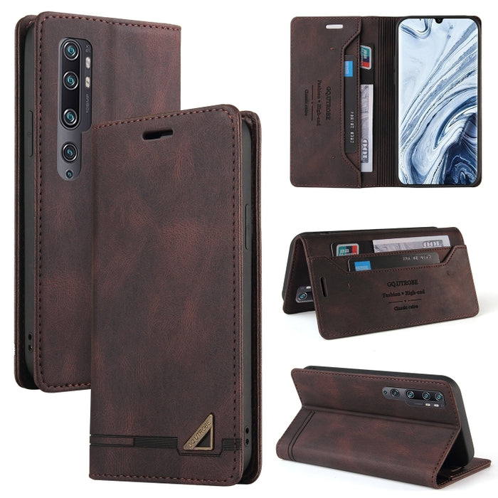 Estuche de cuero con tapa horizontal con cepillo antirrobo Skin Feel con soporte, ranuras para tarjetas y billetera, For Xiaomi Mi A3, For Xiaomi Mi CC9 / Mi 9 Lite, For Xiaomi Mi CC9 Pro, For Xiaomi Poco X3 NFC
