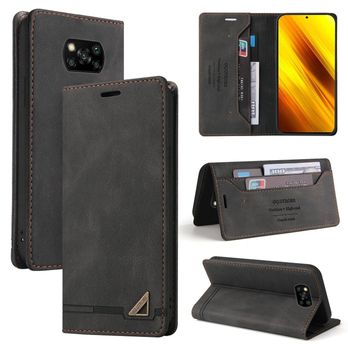 Estuche de cuero con tapa horizontal con cepillo antirrobo Skin Feel con soporte, ranuras para tarjetas y billetera, For Xiaomi Mi A3, For Xiaomi Mi CC9 / Mi 9 Lite, For Xiaomi Mi CC9 Pro, For Xiaomi Poco X3 NFC