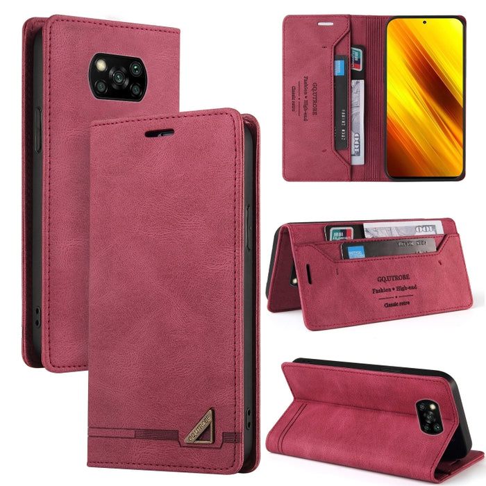 Estuche de cuero con tapa horizontal con cepillo antirrobo Skin Feel con soporte, ranuras para tarjetas y billetera, For Xiaomi Mi A3, For Xiaomi Mi CC9 / Mi 9 Lite, For Xiaomi Mi CC9 Pro, For Xiaomi Poco X3 NFC
