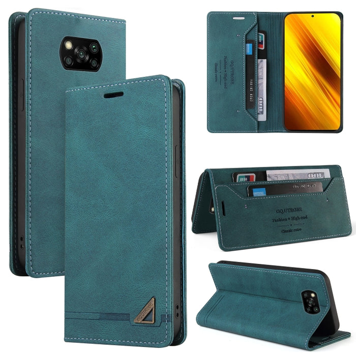 Estuche de cuero con tapa horizontal con cepillo antirrobo Skin Feel con soporte, ranuras para tarjetas y billetera, For Xiaomi Mi A3, For Xiaomi Mi CC9 / Mi 9 Lite, For Xiaomi Mi CC9 Pro, For Xiaomi Poco X3 NFC
