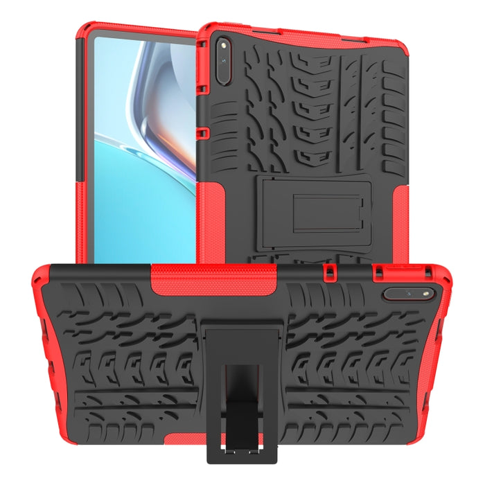 Estuche protector de TPU + PC a prueba de golpes con textura de neumático con soporte, For Xiaomi Redmi 10, For Huawei MatePad 11