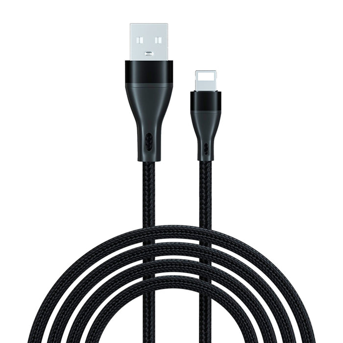 ADC-001 3A USB a cable de datos de carga rápida tejido de 8 pines