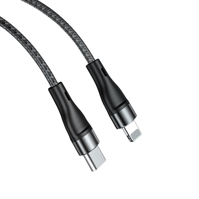 Cable de datos tejido de carga rápida ADC-003 tipo C a PD de 8 pines