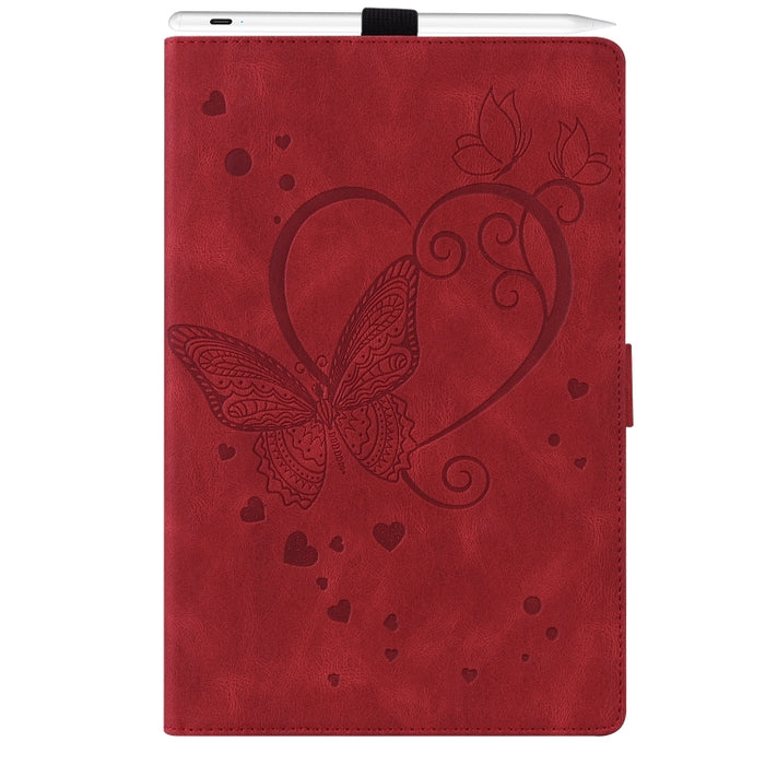 Love Butterfly Pattern Funda de cuero con tapa horizontal y soporte